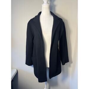 J.Crew Sophie Open-Front Sweater Blazer Jacket Black Size S